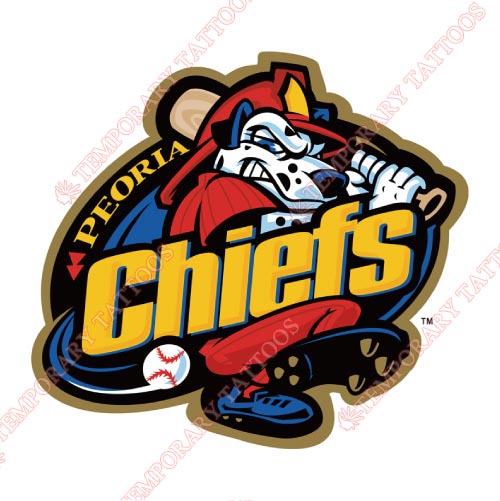 Peoria Chiefs Customize Temporary Tattoos Stickers NO.8120